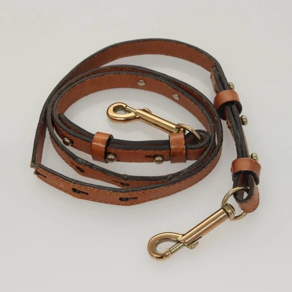 Chloe Etel Hand Bag Leather 2way Brown Gold Auth - Picture 10 of 16